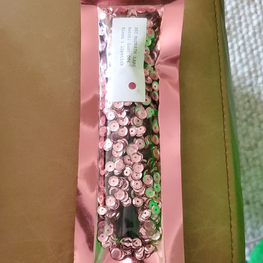 Pat McGrath Pink Metallic Lipstick Pouch